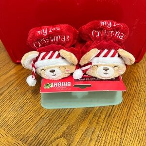 My First Christmas baby booties Brand- Make The Season Bright- Walgreens
